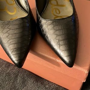 Sam Edelman, size 10 Gray stiletto. Heel height 4 1/2” inches